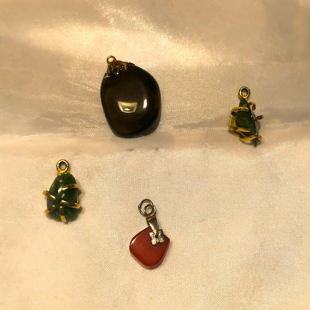 Lot Of Gemstone Charms for Jewelry Making or crafting